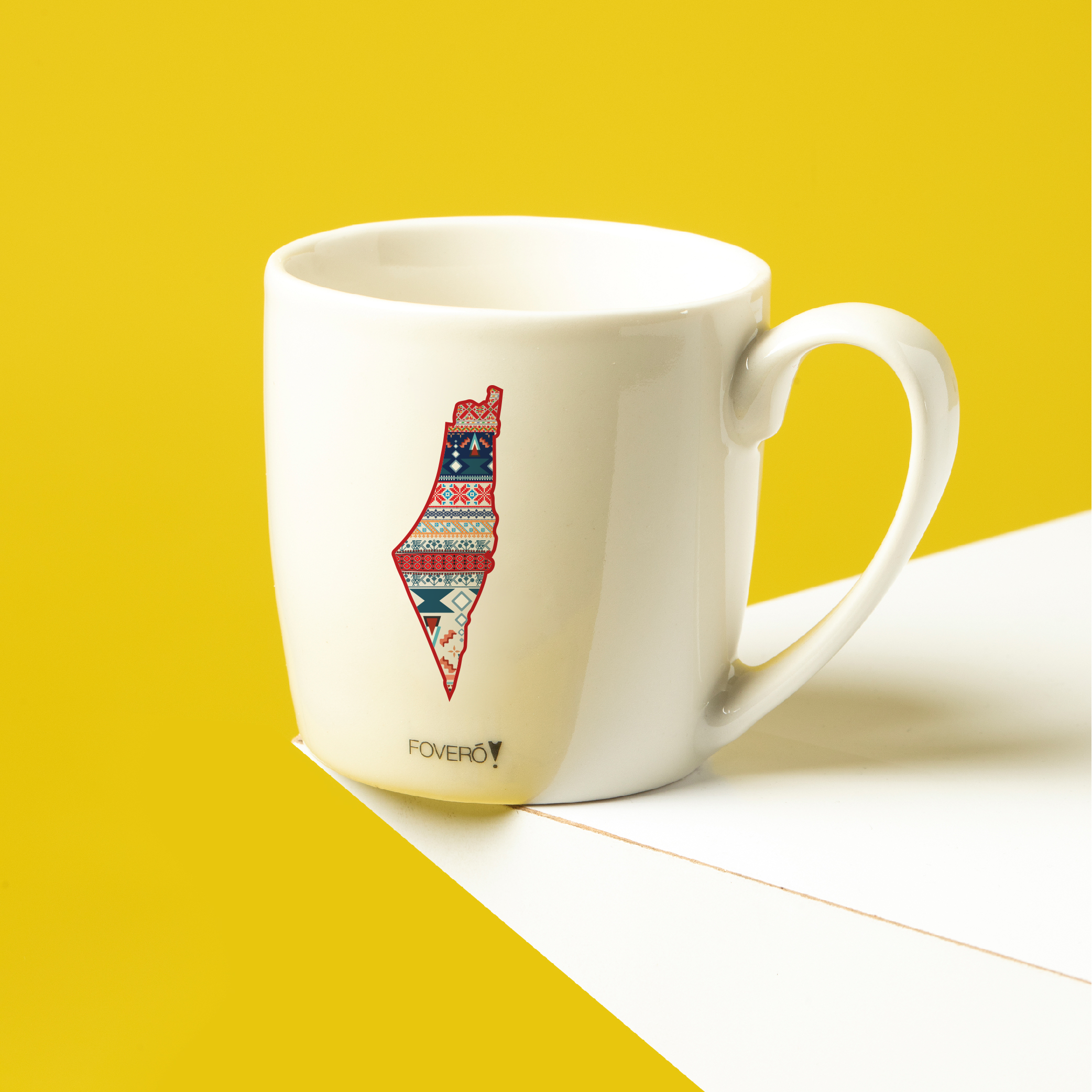 Mug - Palestine Map Tatreez